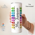 Teacher Gift - Personalized Tumbler Gift for Teacher -  Custom Teacher Name Gift - Teacher Appreciation Gift - End of Year Teacher Tumbler