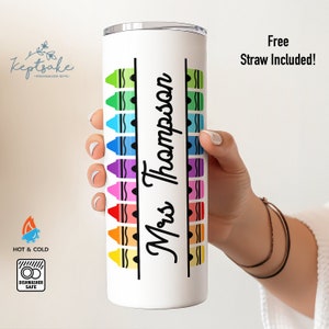 Regalo para profesores - Vaso personalizado para profesores - Regalo con el nombre del profesor - Regalo de agradecimiento para profesores - Vaso de fin de curso para profesores