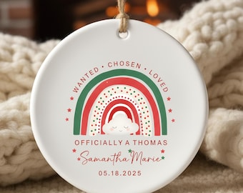 Adoption Ornament Personalized | Gotcha Day Gift | Forever Family Keepsake | Adoption Day Ornament | Christmas 2026