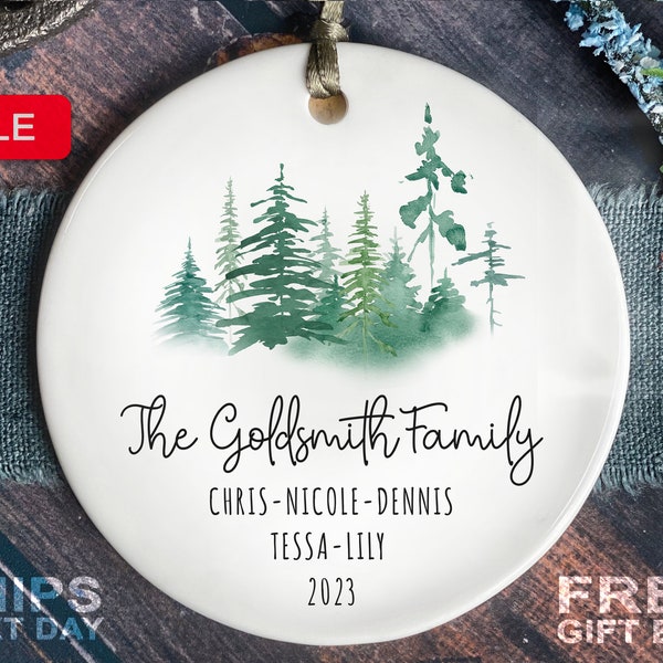 Family Christmas Ornament - Custom Family Keepsake - Personalized Family Ornament