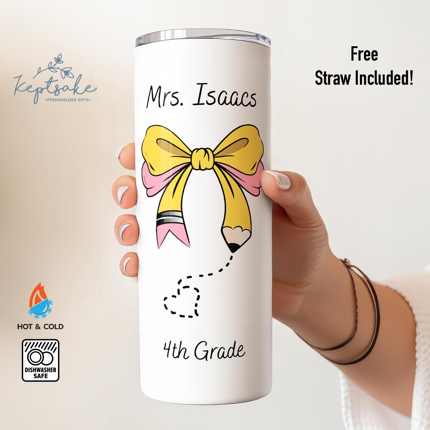 Teacher Gift - Personalized Tumbler Gift for Teacher - Custom Teacher Gift - Teacher Appreciation Gift - Teacher Tumbler