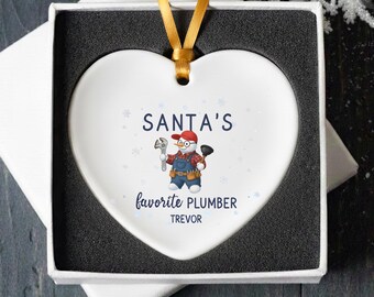 Plumber Gift Ornament | Personalized Snowman Ornament | Tradesman Gift | Handyman Gift | Christmas 2026