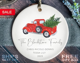 Personalized Family Christmas Ornament - Custom Family Keepsake - Family Ornament