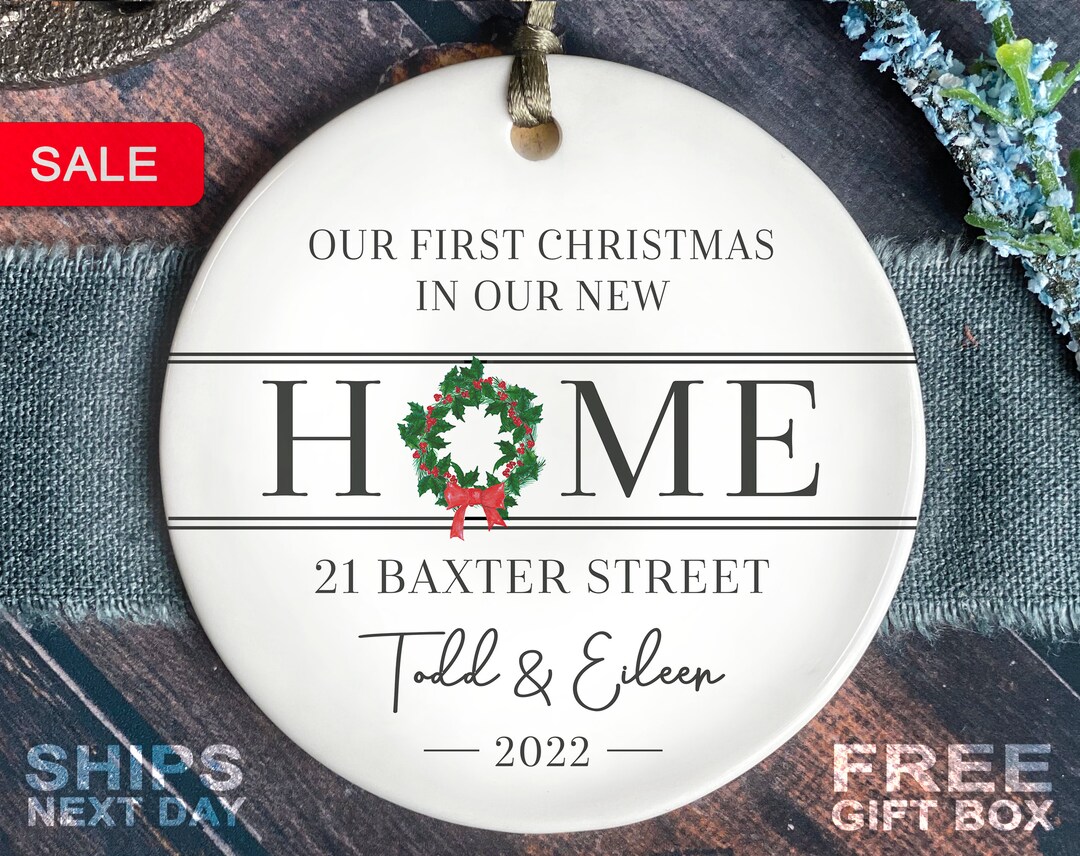 Personalized New Home Ornament New Home Christmas Ornament Etsy