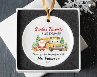 School Bus Driver Ornament | Personalized Gift | Bus Driver Thank You | School Staff Gift | Christmas 2026