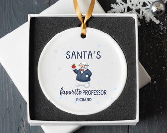 Professor Gift Ornament | Personalized Snowman Ornament | University Professor Gift | PhD Gift | Christmas 2024