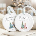 Baby's First Christmas Ornament - Personalized First Christmas Boy Ornament - Custom Baby Boy Ornament 2026