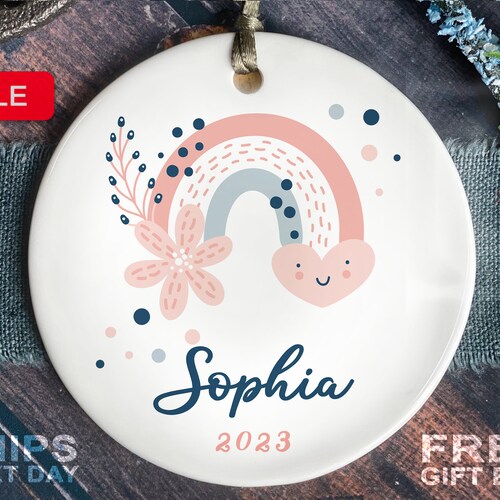 Unicorn Christmas Ornament Personalized Girls Christmas Etsy