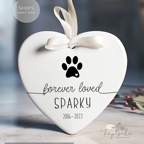 Personalized Dog Christmas Ornament - Personalized Cat Ornament - Custom Dog Name Christmas Ornament - Pet Memorial Ornament