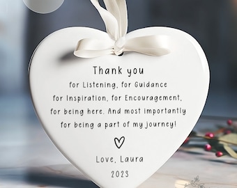 Thank You Christmas Ornament - Personalized Teacher Keepsake - Thank You Gift 2026