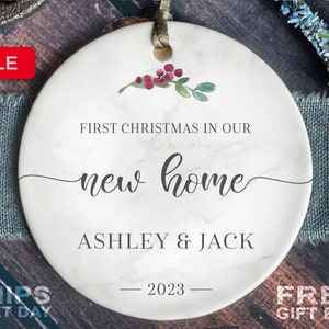 New Home Ornament Personalized - First Home Christmas Ornament - New House Ornament - Housewarming Christmas Berry Ornament