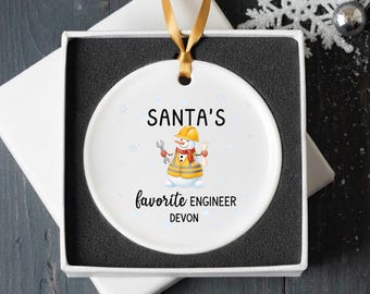 Engineer Gift Ornament | Personalized Snowman Ornament | Engineering Gift | STEM Gift | Christmas 2026