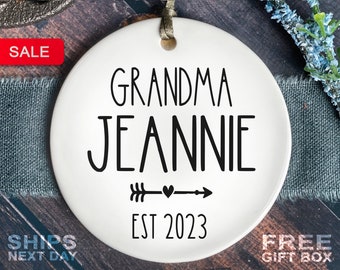 Grandma Christmas Ornament - Personalized Grandma Christmas Gift