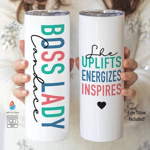 Boss Lady Tumbler - Personalized Boss Lady Gift - Boss Gift for Women - Boss Lady Gift