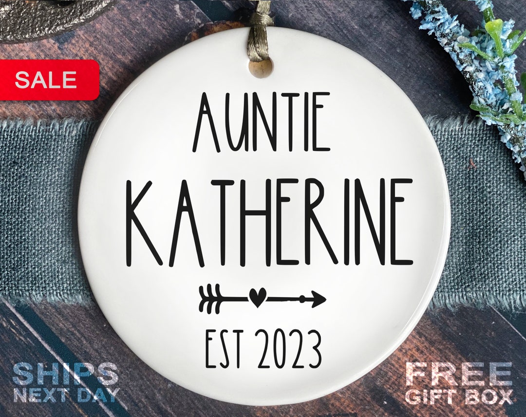 Aunt Christmas Ornament - Auntie Christmas Ornament- Personalized Aunt ...