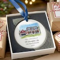New Home Ornament 2025 - Personalized New Home Christmas Ornament - Watercolor Photo Ornament