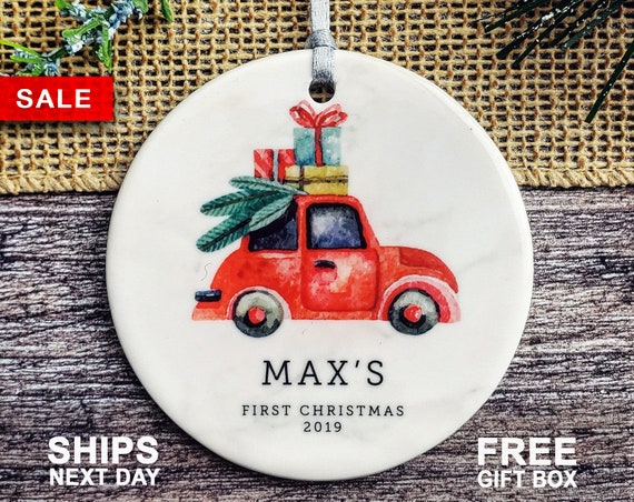 Personalized Truck Christmas Ornament | Etsy