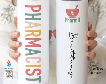 Pharmacist Gift - Personalized Pharmacist Tumbler - Pharmacist Technician Gift - PHARMD Gift