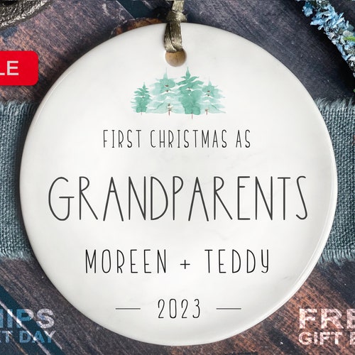 Grandparents Christmas Ornament Custom Berry First Christmas - Etsy
