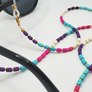 Turquoise Hancrafted Beaded Mask/Eyewear String