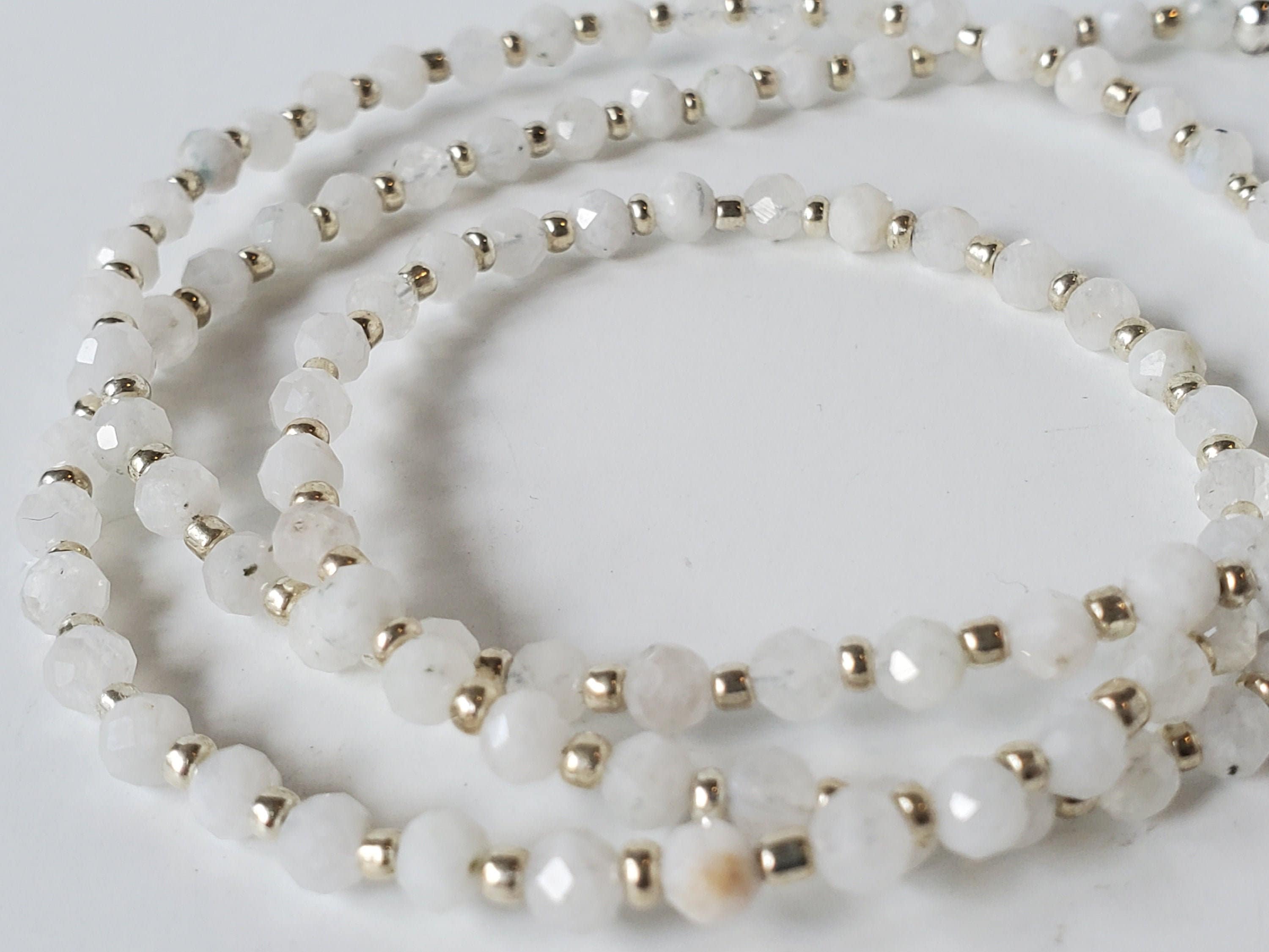 Natural Moonstone Eyeglass Chain or Mask Holder Beaded Etsy Australia