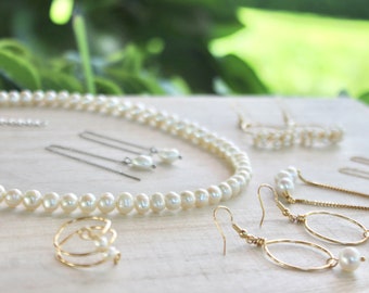 【TATIANA】(Silver925) One Point Freshwater Pearl Necklace Designer fashion, Seoul-fully created | W Concept