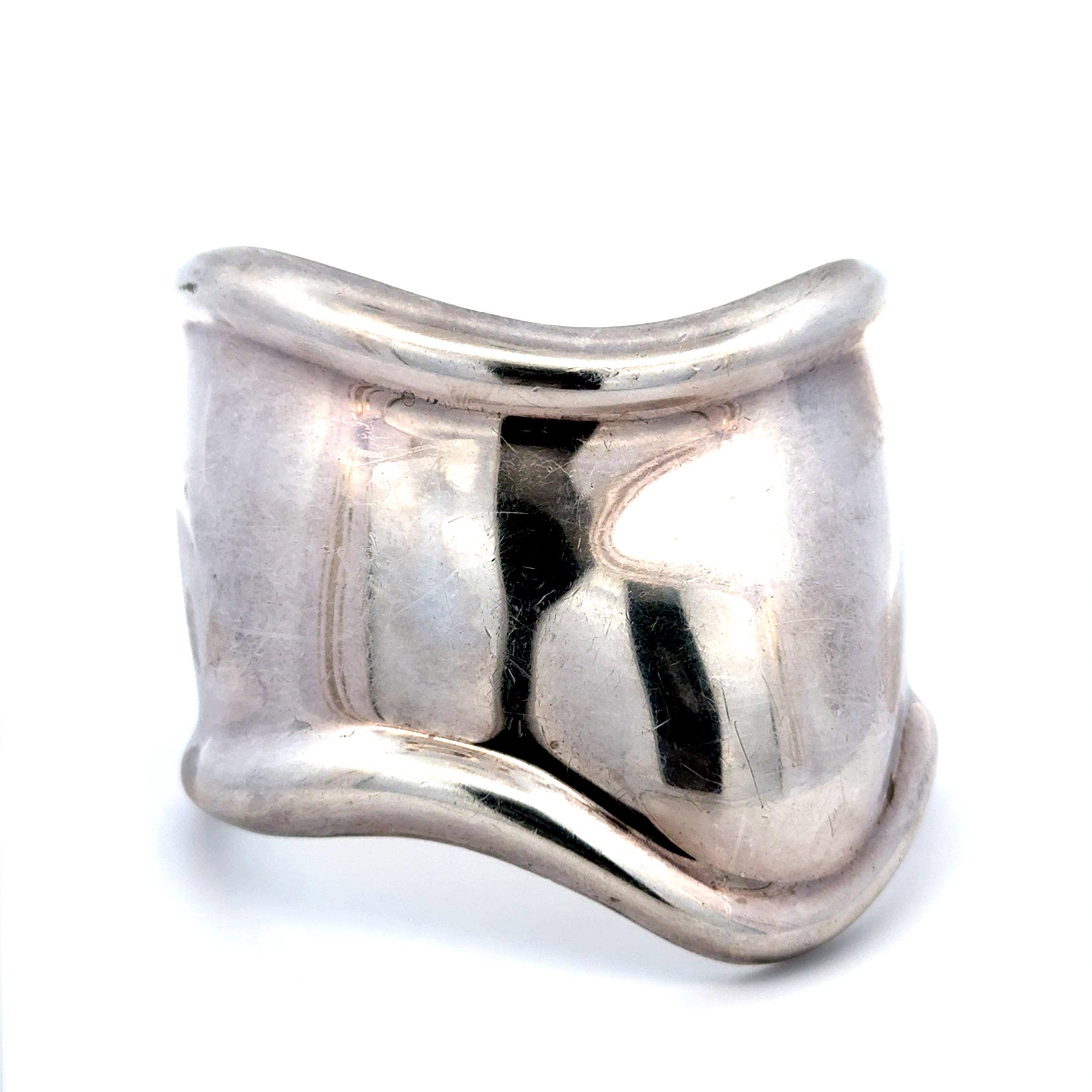 Vintage 1978 Tiffany & Co Elsa Peretti Sterling Silver Bone Cuff