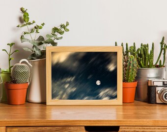 Full Moon and Stars Fine Art Photography Print