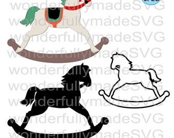 Download Rocking Horse Svg Etsy