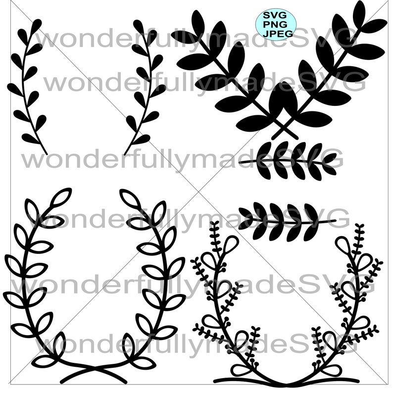 Free Free Floral Laurel Svg 849 SVG PNG EPS DXF File