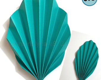 貝殻のヤシの葉の SVG、ヤシの槍の SVG、魚の尾のヤシの葉の SVG、3D のヤシの SVG、紙のヤシの葉、熱帯のヤシの SVG