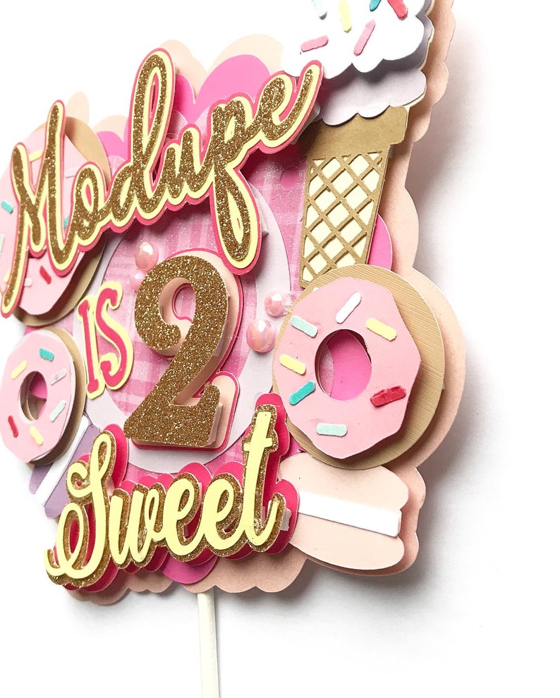 Download Two sweet cake topper svg donut cake topper svg Second | Etsy