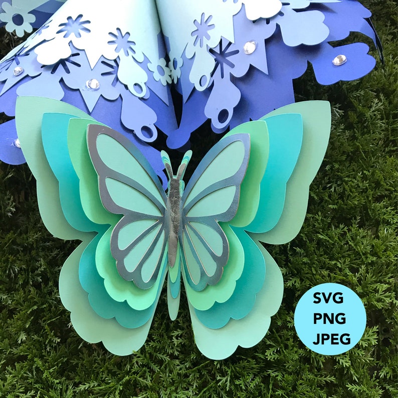 Download Butterfly Svg 3d Butterfly 5 Layers Butterfly Butterfly Wall Decor Svg For Cricut Nursery Decor Cutting File Scrapbooking Papercraft Vadel Com
