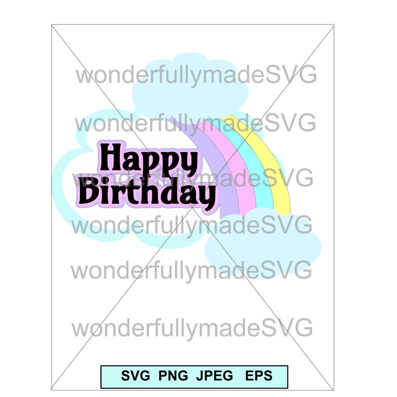 Download Cloud and rainbow shaker topper svg Unicorn shaker rainbow ...
