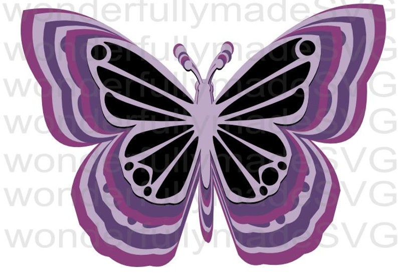 Free Free 155 Butterfly Layered Svg SVG PNG EPS DXF File