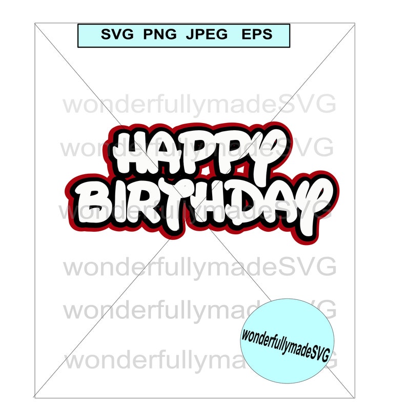 Download Layered Happy Birthday SVGthree layers happy birthday svg ...