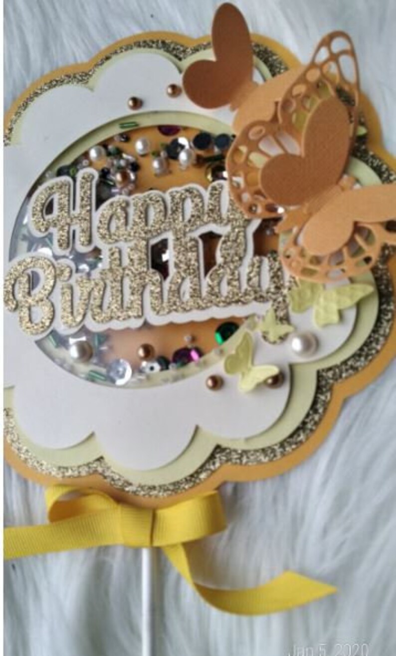 Download Shaker cake topper SVG Topper shaker Happy Birthday Shaker ...
