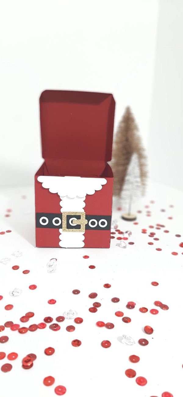 Christmas Favour Box Svg Gift Box Svg Santa Theme Box Svg Etsy