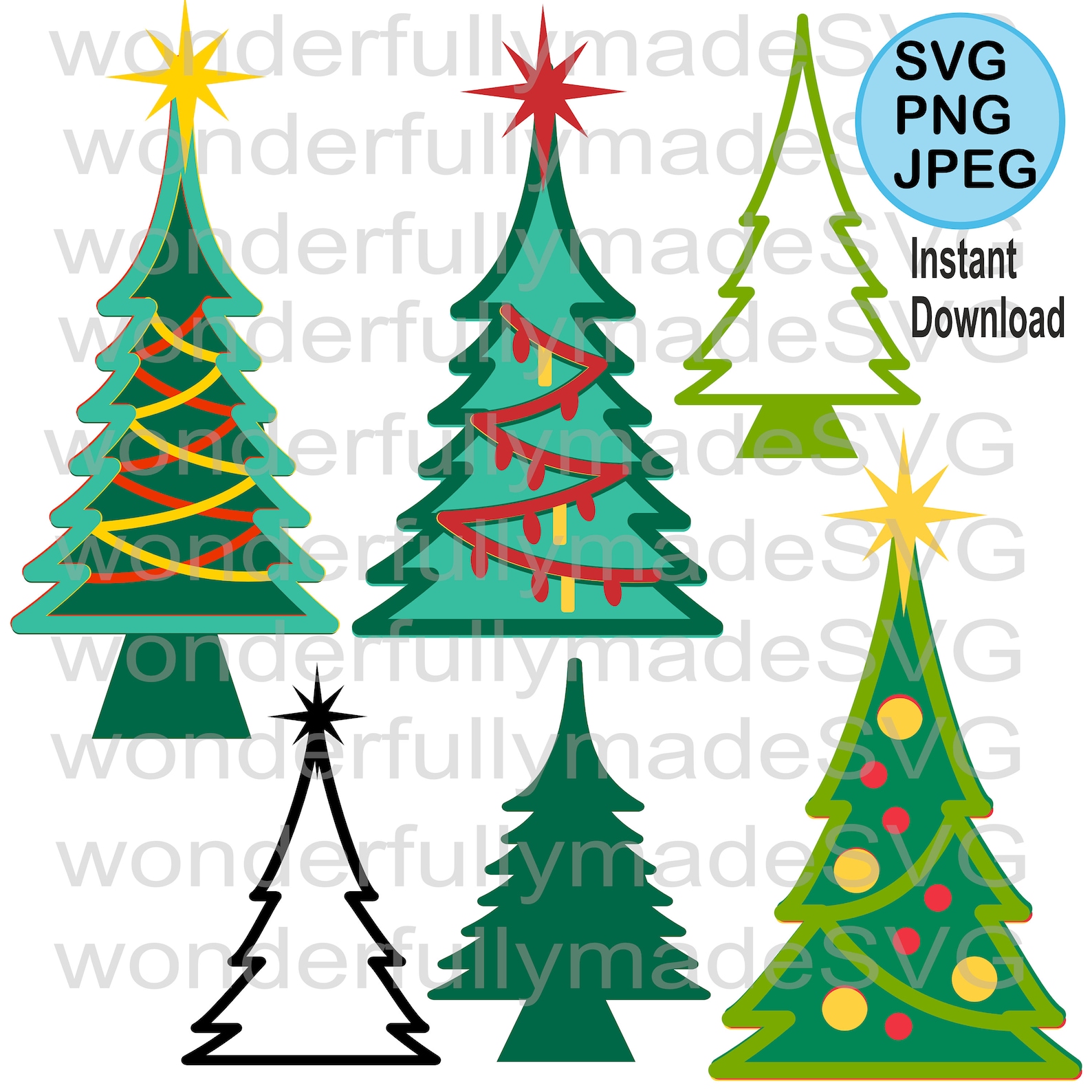 Download Christmas tree svg Layered christmas tree tree svg | Etsy