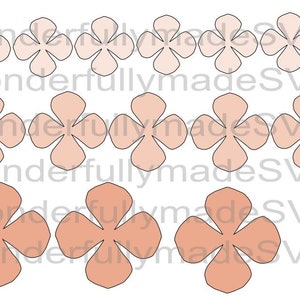 Hydrangea Paper Flower Template SVG/PDF Png Hydrangea Paper - Etsy Canada