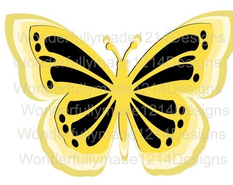 3d Warstwowy Motyl SVG, Szablon gigantycznego Motyla, Plik do cięcia 3D Motyl SVG, Pakiet Motyl SVG, Motyl geometryczny