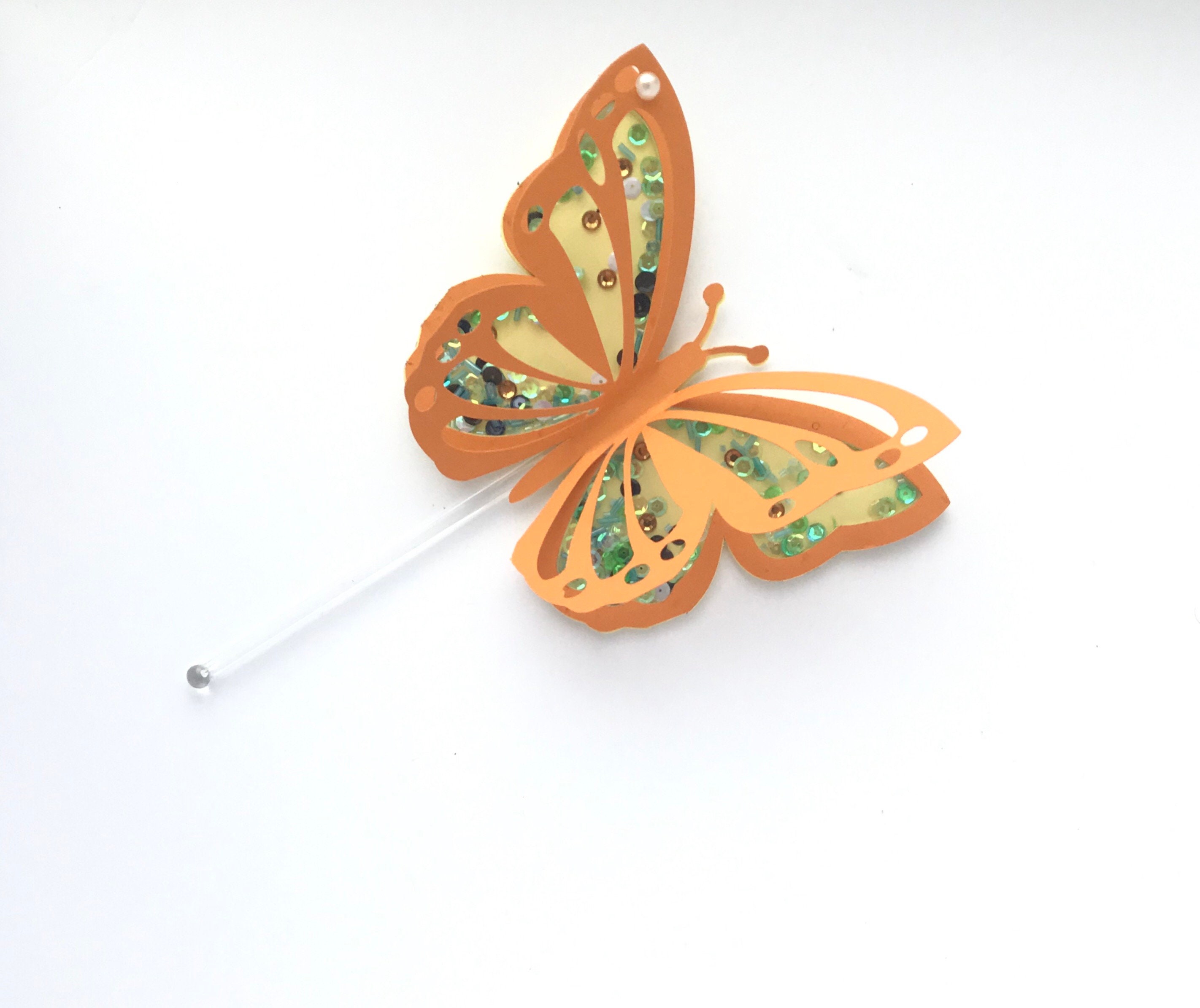 3D Butterfly Shaker Cake Topper Butterfly Cake Topper Etsy