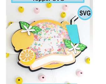 レモネードテーマのシェーカートッパーSVG、レモネードシェーカートッパー、レモンテーマのシェーカーSVG、シェーカートッパーSVG、レモネードスタンドシェーカートッパーSVGファイル