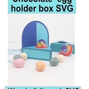 Chocolate egg holder, Chocolate egg favor box, crème egg holder, party display SVG, favour box svg