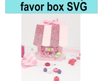 アイスクリームショップボックス SVG、ハウスボックス SVG、キャンディランドボックス SVG、ギフトボックス SVG、ボックス SVG、新築祝いのギフトボックス SVG カットファイル、おやつボックス SVG