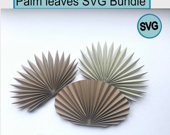Boho palm leaf SVG, palm spears SVG, Tropical palm leaf SVG, paper palm leaf svg
