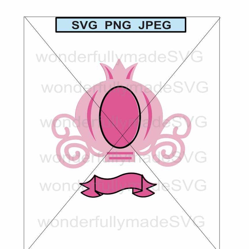 Download Princess carriage shaker cake topper svgpumpkin carriage ...
