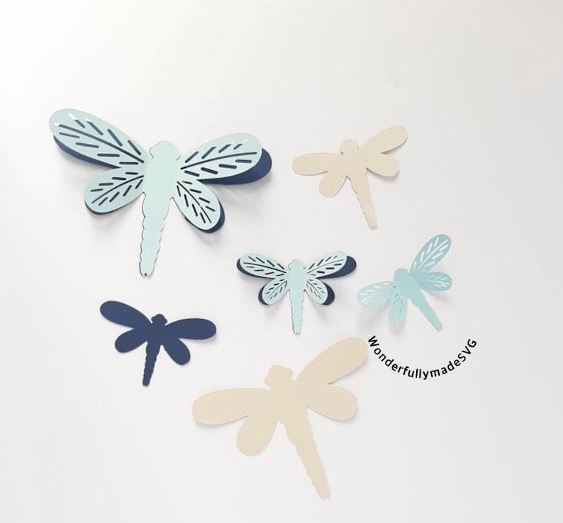 Download 3D Dragonfly SVG file Layers butterfly cutting file Cricut ...