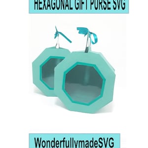 DIY Geschenk Geldbörse SVG, Geschenktasche SVG, sechseckige Tasche SVG, Gunst Tasche SVG, Gunst Box SVG, Geschenkbox svg, SVG-Datei, SVG-Schnittdatei