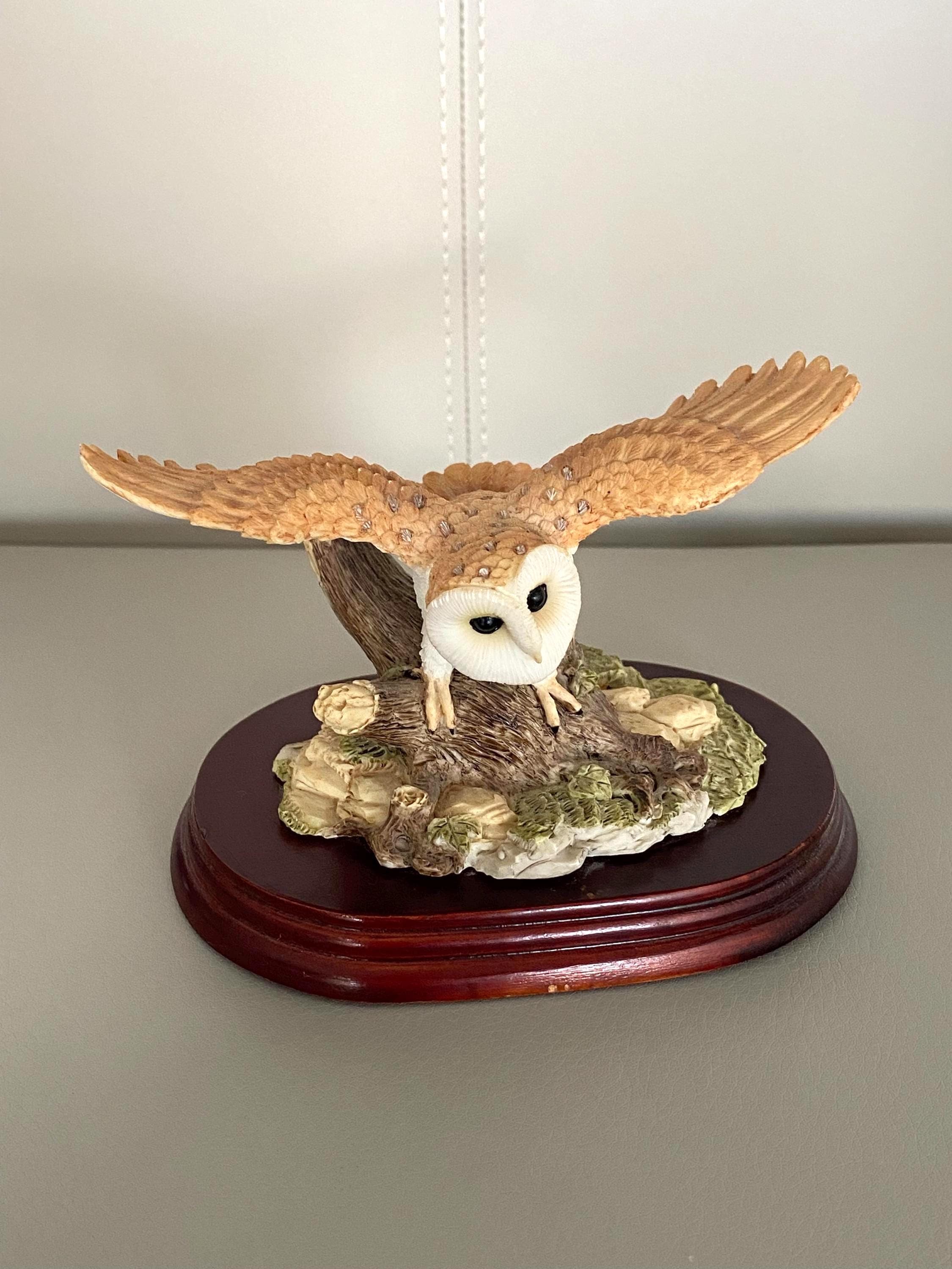 Porcelain Barn Owl Ornament / Ornathologist Present / Twitcher /  Gift / Christmas Present